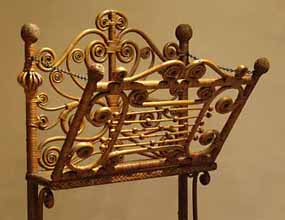 antique wicker music stand